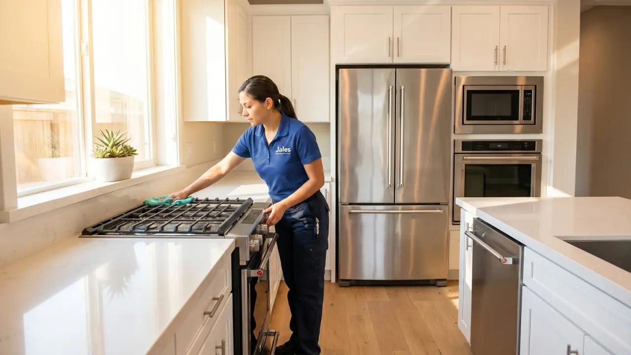 Deep clean kitchen appliances before moving out San Jose rental apartment
