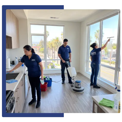Professional cleaners providing kitchen, floor, window, and apartment cleaning services in Santa Clara