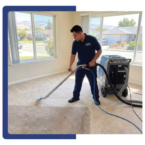 Professional carpet cleaning in Milpitas CA — stain and pet odor removal by Jales