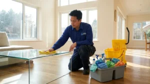 Clean your house like the professionals with the tools the pros use, shown in a San Jose living room