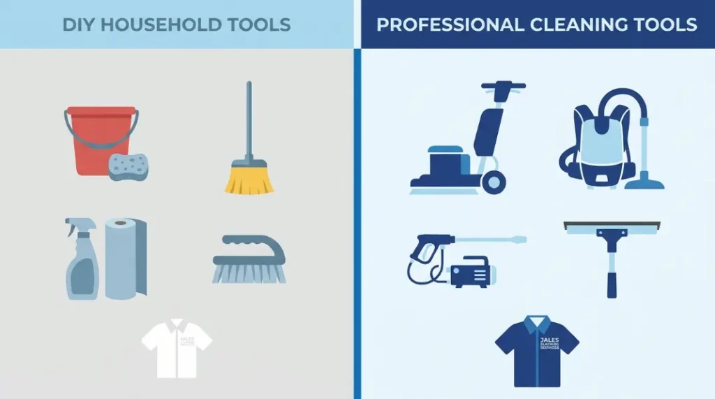 Comparison of DIY versus professional cleaning tools and approaches